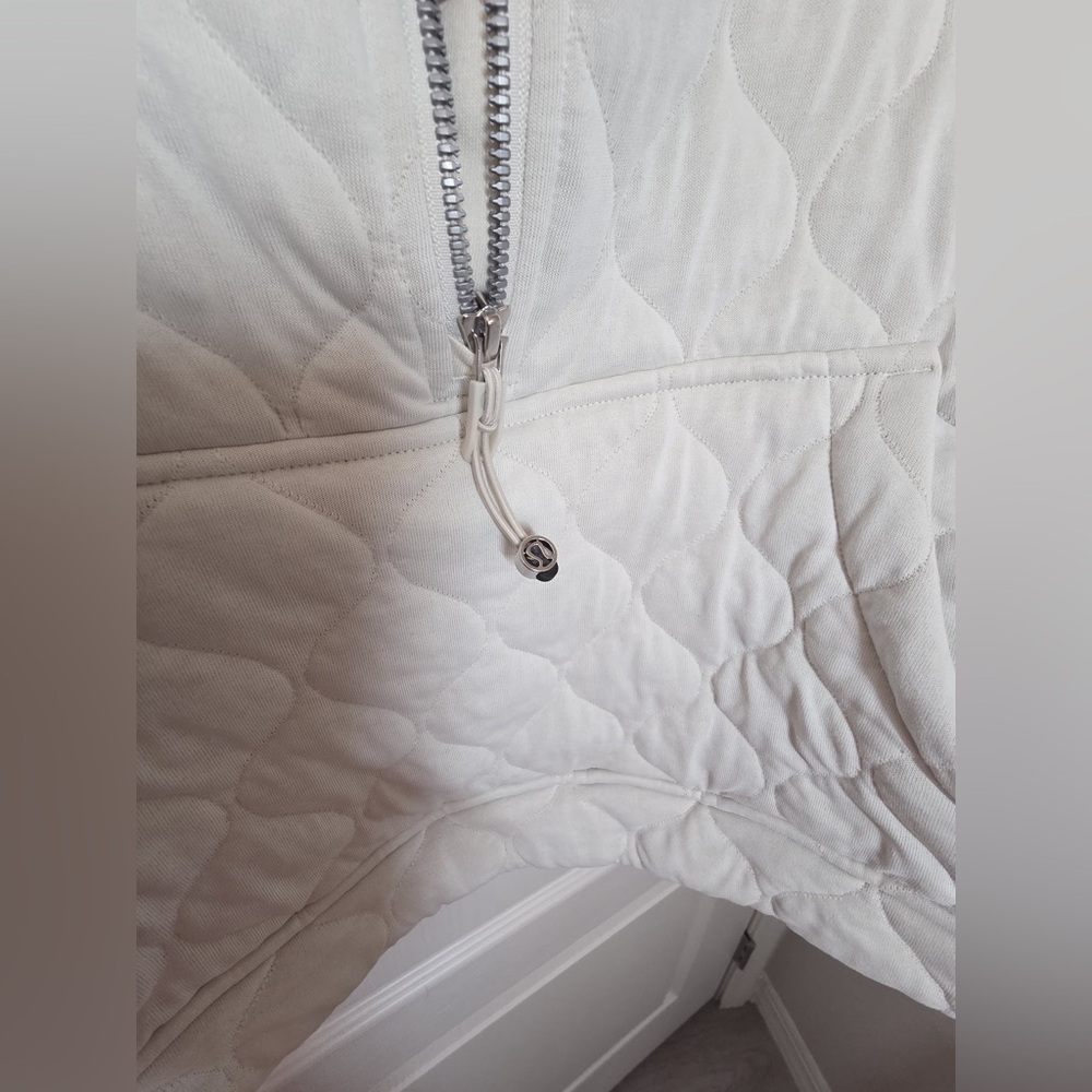 Lululemon✨Scuba Oversized Quilted Half Zip✨Plush Insulated Bone cream✨ NEW✨XL - Picture 13 of 16